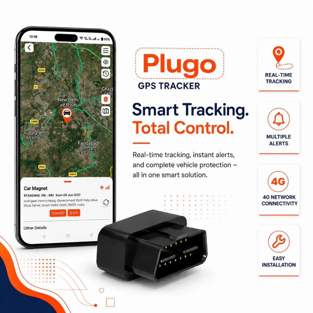 Trackmintra Plugo | OBD GPS Tracker for Car | Best Car Tracking GPS | Wireless GPS Tracker | Live Tracking GPS | - Image 3